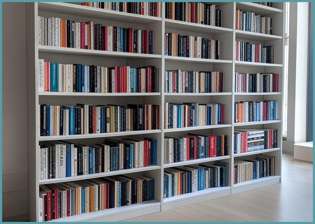 21세기트랜드 접이식 책꽂이 선반, 화이트, 3단