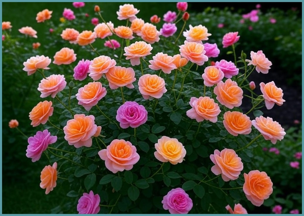 ABM 조화 미니장미 부쉬 5p