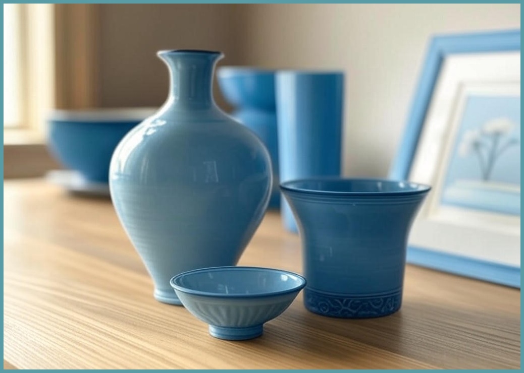 Uinox 집들이선물 개업선물 인테리어 소품 세트, 푸른 색