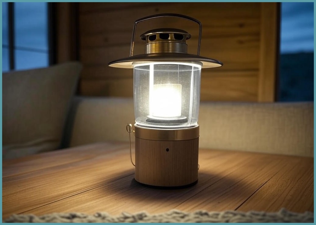 골드앤우드 무선 와이어 LED 감성 조명 인테리어 충전식 캠핑 랜턴 무드등, 1개, 베이지