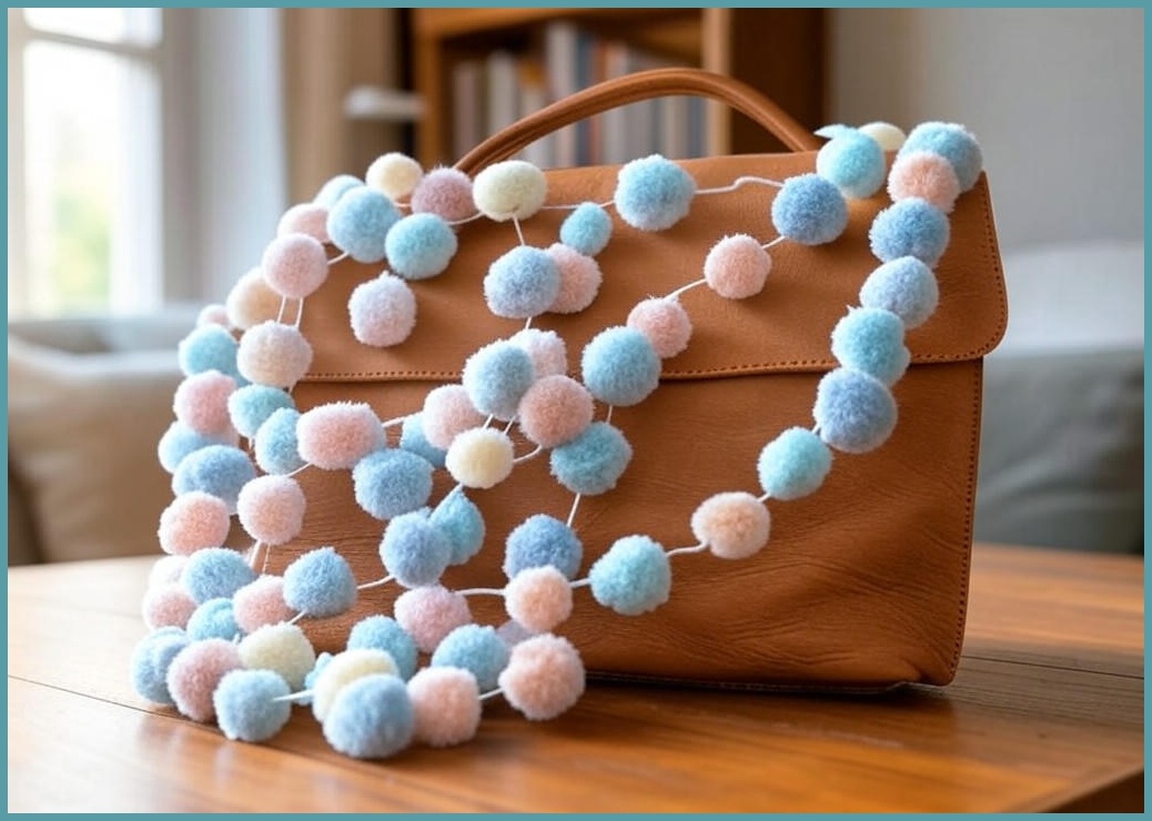 데코토닉 플레인레더 + 소프트 폼폼 가랜드 세트 - 이미지 1