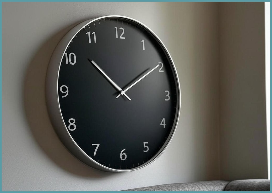 론조모니 무소음 고급 현대 디자인 벽시계