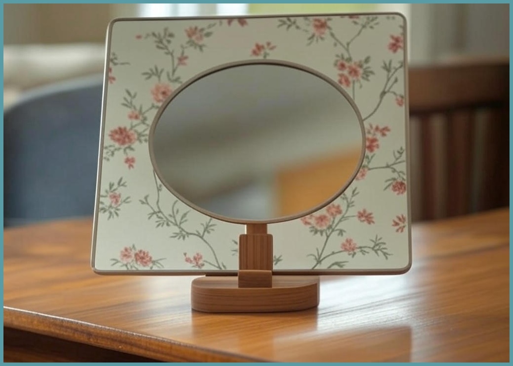 리빙공감 플라워 각도 조절 탁상거울