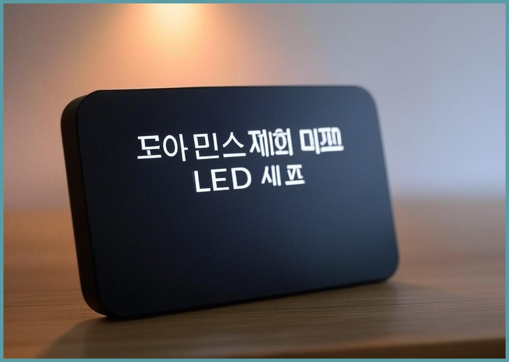 무아스 퓨어 미니 LED 시계