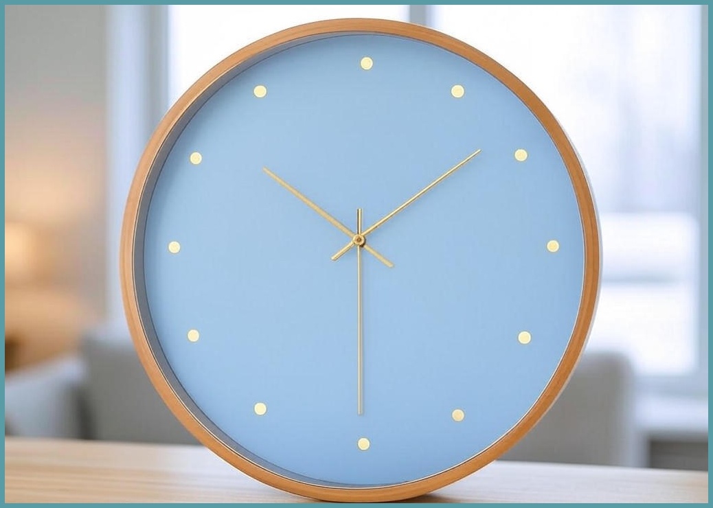 [무타공 고정핀 증정] 북유럽 예쁜 인테리어 무소음 벽시계