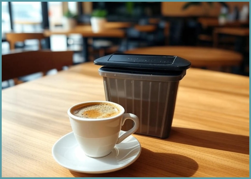 미니 커피컵 휴지통