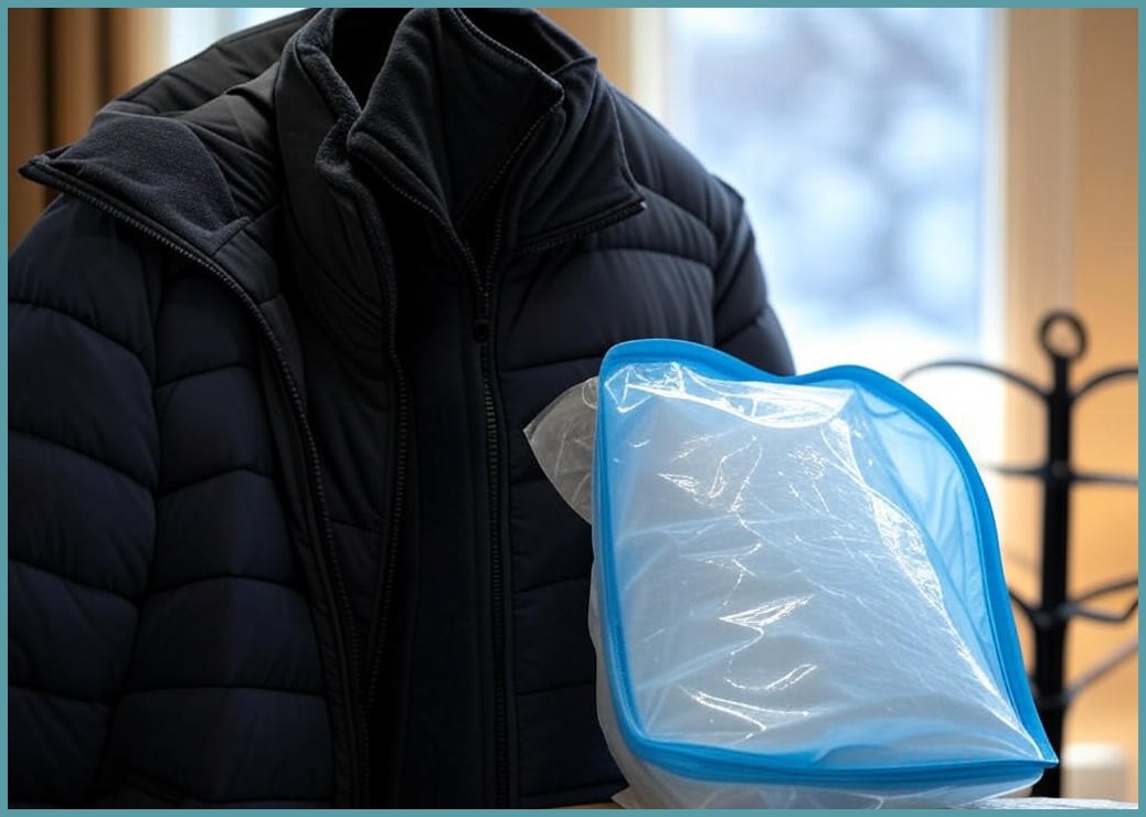 [부피80%절감]겨울옷 패딩 옷걸이형 압축팩 파우치 이불 진공 압축커버