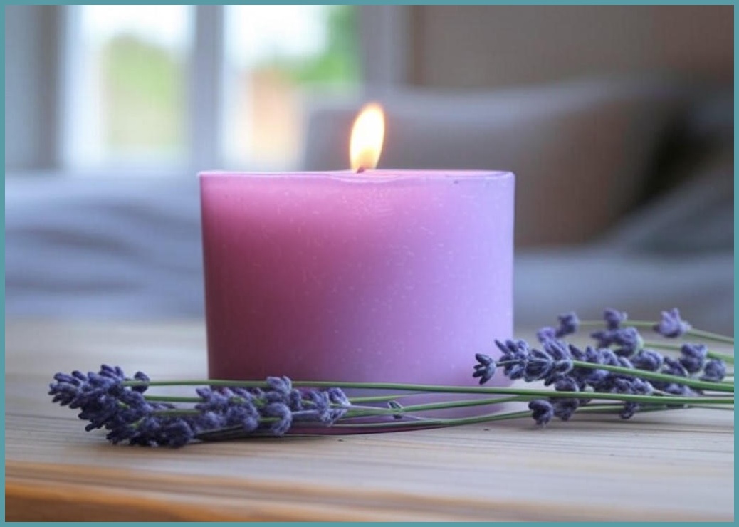 캔들백화점 숙면에 도움이되는 라벤더 에센셜 아로마 캔들 단품/ 비주 캔들워머 세트, 리얼 라벤더 캔들460g(캔들단품)