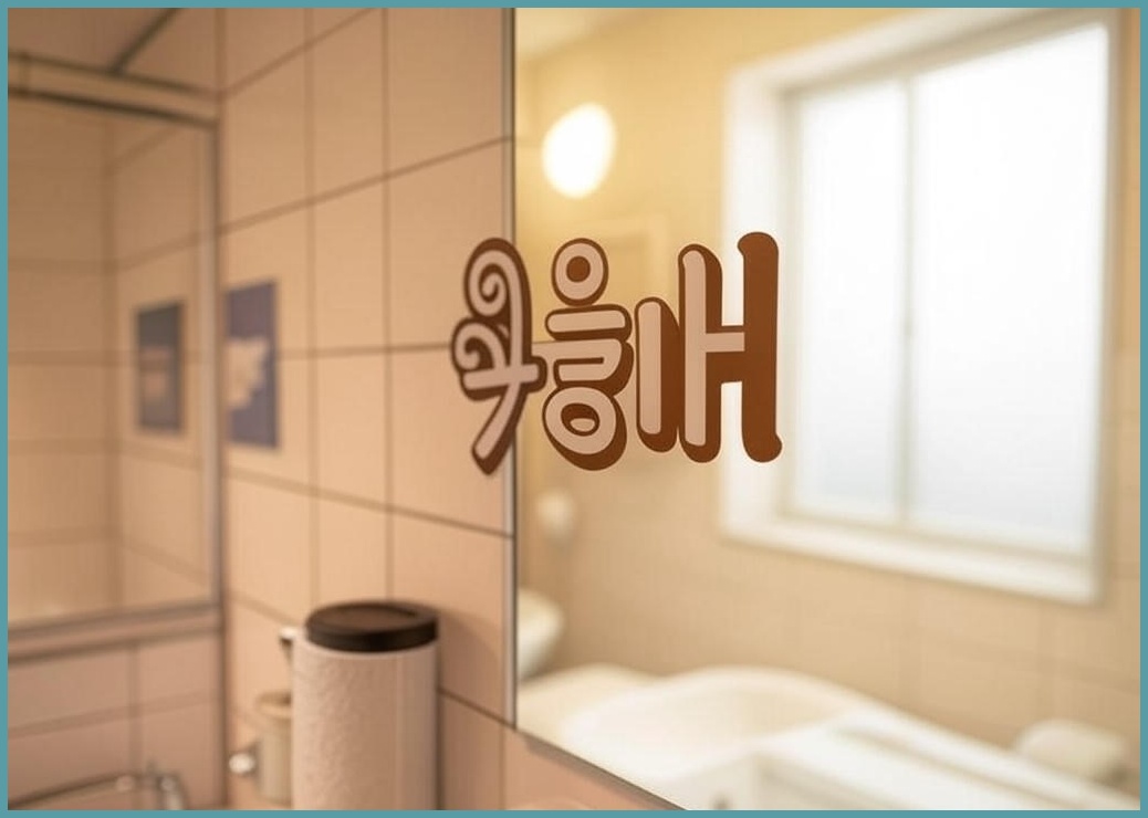 뽀마 욕실 포인트스티커 - 이미지 1