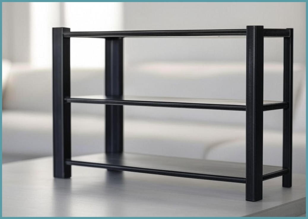 스피드랙 국내 제조 무볼트 조립식 철제 선반, 블랙, 4단