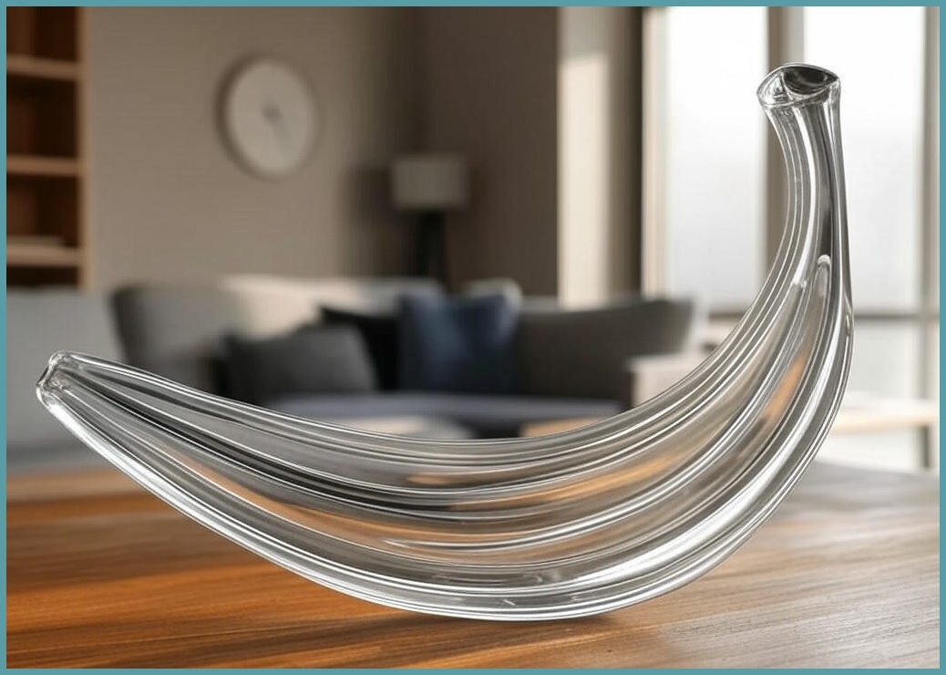 Banana 바나나 큰41cm유리나무 벤자민(Benjamin)거실,사무실 무소음 시계 네츄럴/월넛, 네츄럴