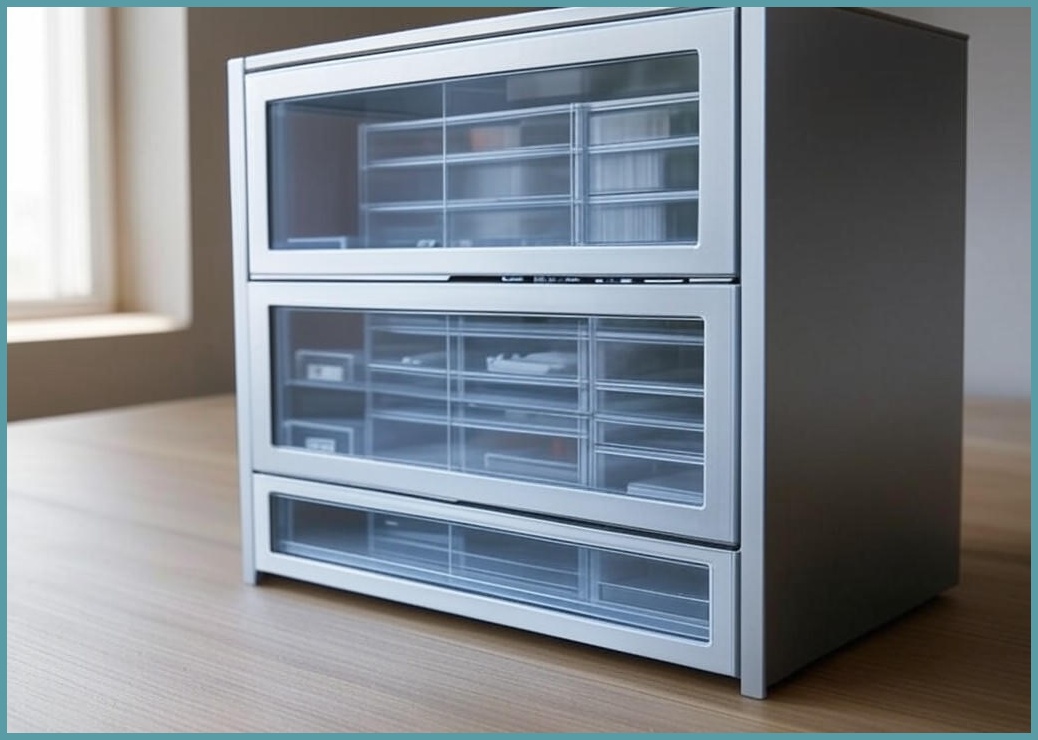 진리 심플 2단 소품 수납함 키 보관함 A002 - 이미지 1