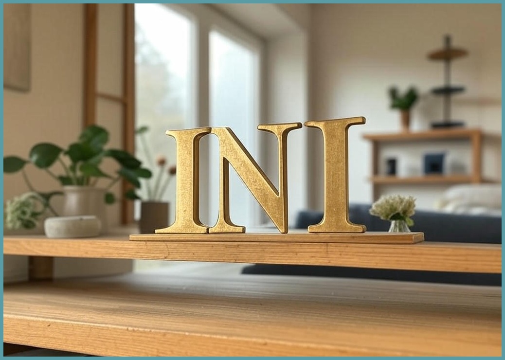 쿠 홈 인테리어 소품 스텐딩 이니셜 02