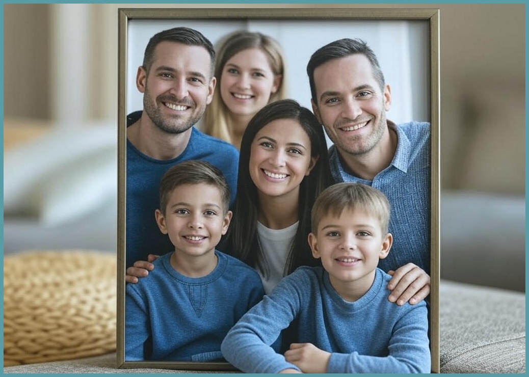 포토반광 심플프레임 슬림한 액자 가족 사진액자 웨딩액자 주문제작 인테리어 액자
