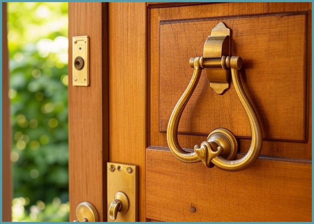 폴럽 원목 문종 미니종 도어벨 금전운 행운 재물운 만사형통, 원목 월넛