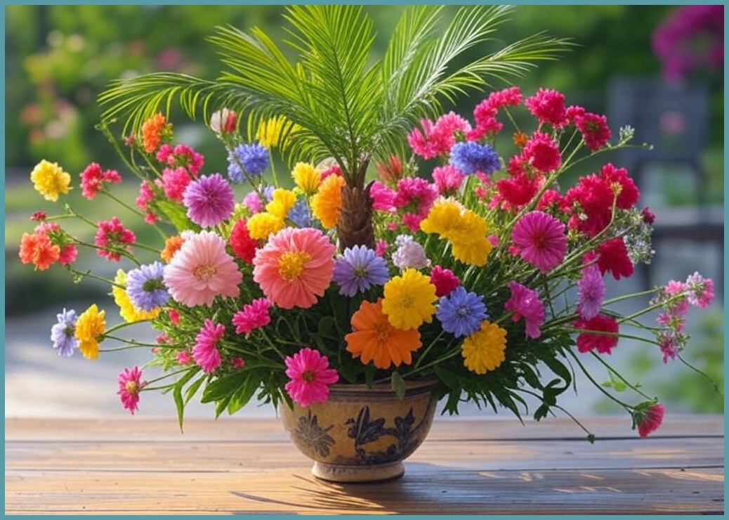 플라워트리 홍콩야자수반 세트