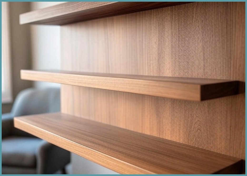 피라모니 무타공 다용도 벽걸이 선반 2P, 우드, 2단 - 이미지 1