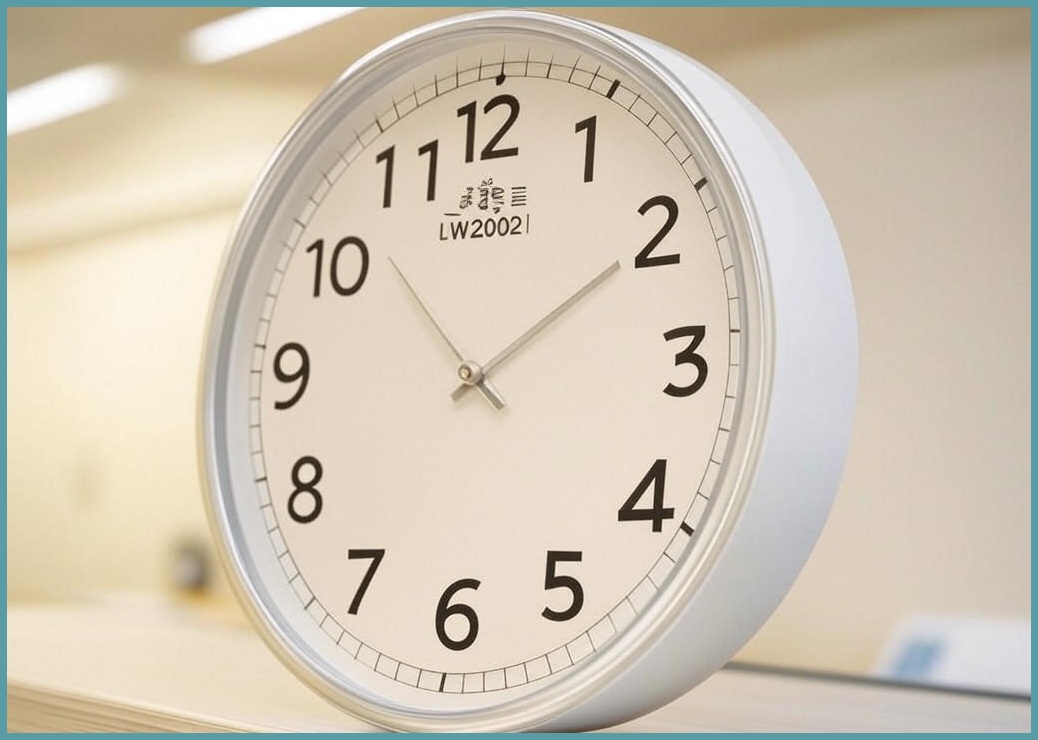 하루아홈 LW2002 다이얼넘버 교육용 시계공부 무소음 벽시계 - 이미지 1
