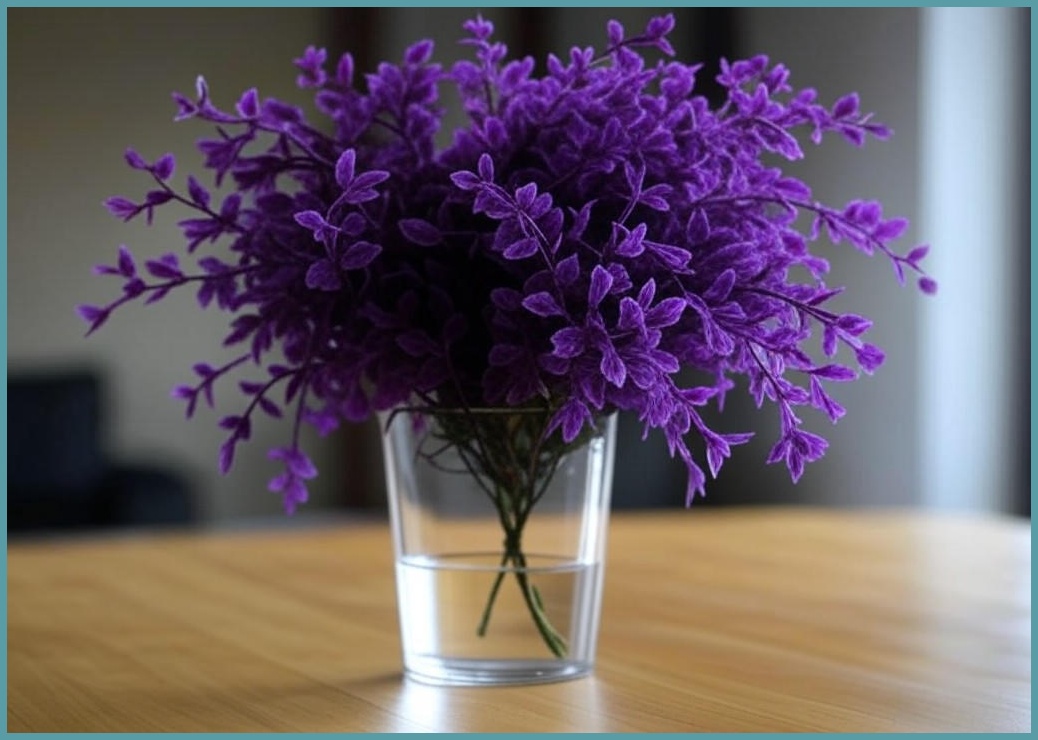 하이오브제 등나무 꽃 조화 인조 넝쿨 가지 행잉플랜트, 투톤퍼플, 1개