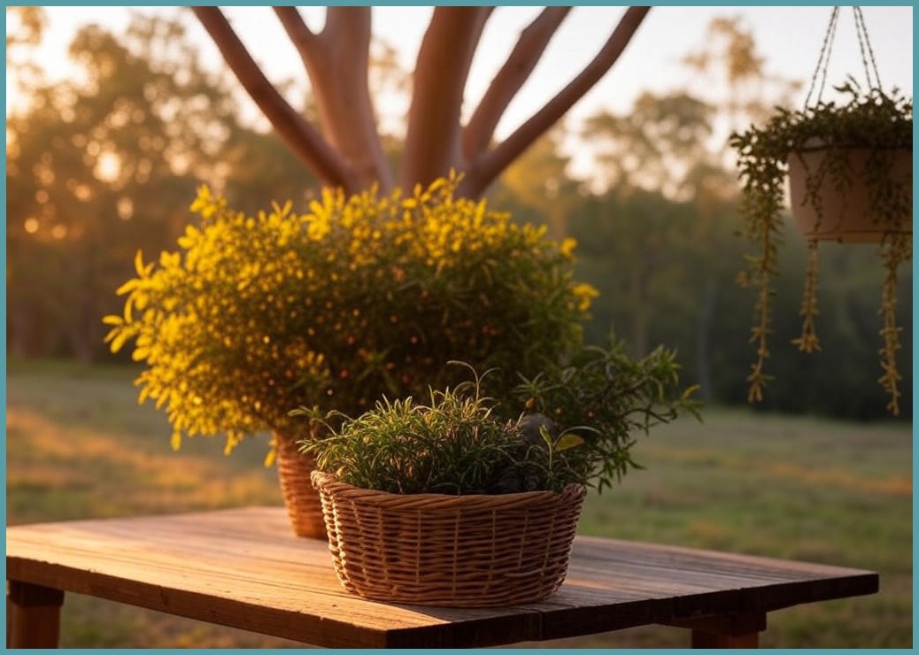 힐링 유칼립투스 조화 행잉 넝쿨 바구니 화분 걸이 벽장식